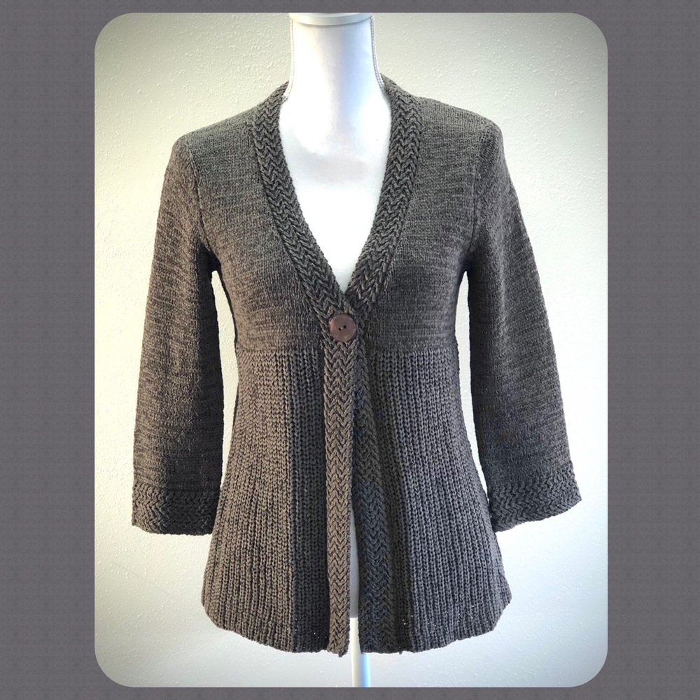 Marisa Christine Taupe Sweater Cardigan